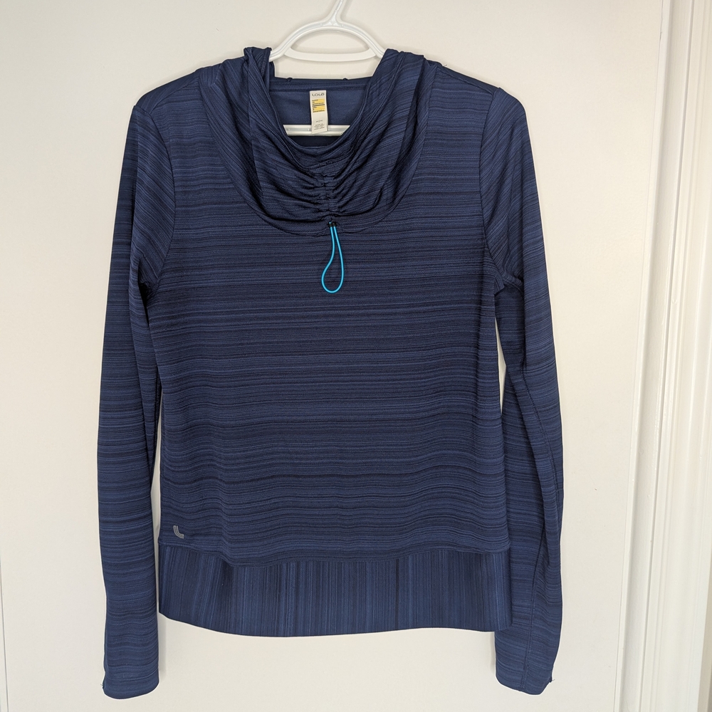 LOLE ACTIVE WEAR LONG SLEEVE TOP, SIZE MEDIUM
